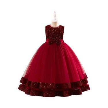 Imagem de Vestido De Festa Longo Sem Mangas Com Lantejoulas Para Meninas Adolesc