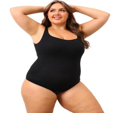 Imagem de Body Modelador Sem Costura plus Size Com Efeito Levanta Bumbum E Compr