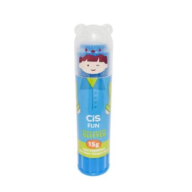 Imagem de Cola Bastão com Glitter Fun Cis Azul 15G Azul Unidade para Artesanato e Trabalhos Escolares Cis