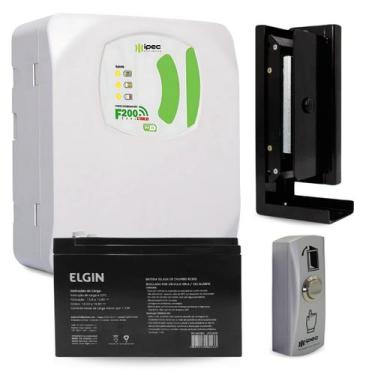 Imagem de Kit Eletroímã Fonte Carregador Wifi Bateria 7A Botoeira Ipec - Ipec