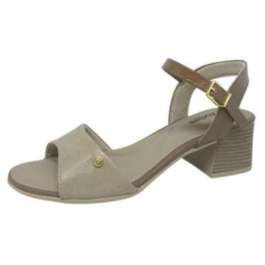 Imagem de Sandália Feminina Salto Médio Bloco Confortavel Comfortflex-Feminino