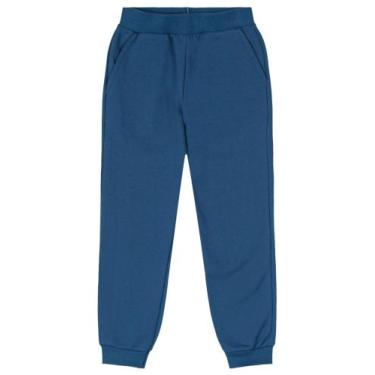 Imagem de Calça Infantil Jogger Menino - Brandili, Azul escuro, 10