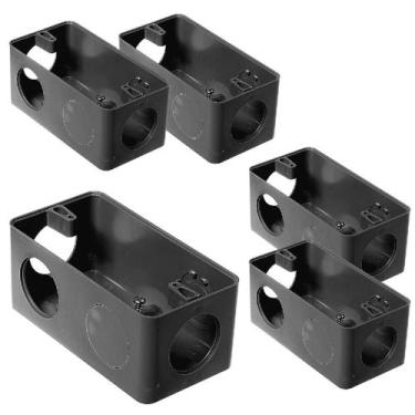 Imagem de Kit 5 Caixas Pvc Cinza Para Condulete 5 Entradas 1/2'' 3/4'' - VICAP