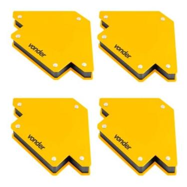 Imagem de Kit Com 4 Esquadros Magnéticos Para Soldador 10 Kg Vonder