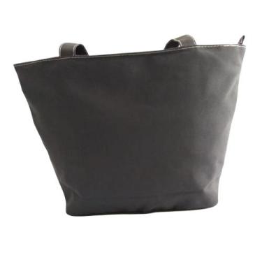 Imagem de Bolsa Casual Ombro Bambuzal Oxford Feminina, Preto