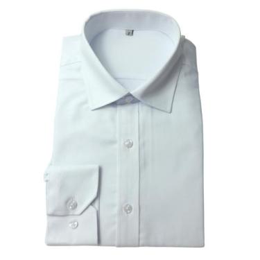 Imagem de Camisa Masculina Social QiLin Modal Não Amassa 004 , Branco, 3