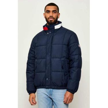 Imagem de Jaqueta Tommy Jeans Masculina DNA Collar Puffer Azul Marinho - Cor Azu