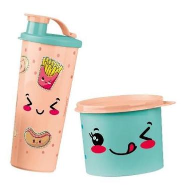Imagem de Tupperware Kit 2 Peças Copo com Bico 470Ml E Pote 500Ml Fofuras