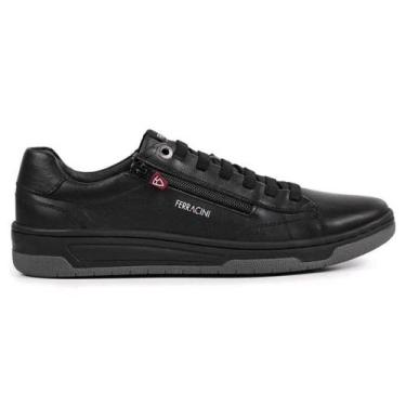 Imagem de Sapatênis Masculino Em Couro Ferracini 8052-617b, Preto, 41