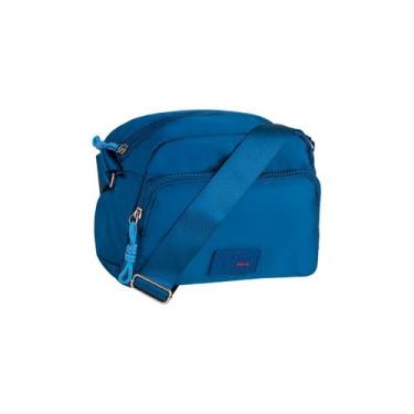 Imagem de Bolsa Transversal Feminina Glow It by Mari Santos Azul - Ravi Presente
