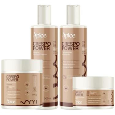 Imagem de Kit Shampoo, Cond, Creme e Máscara Crespo Apice - Apice Cosméticos