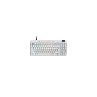 Imagem de Teclado Gamer Logitech G PRO X TKL RAPID, Switches Magnético-analógicos, Modo Rapid Trigger, Layout US, Branco - 920-013132