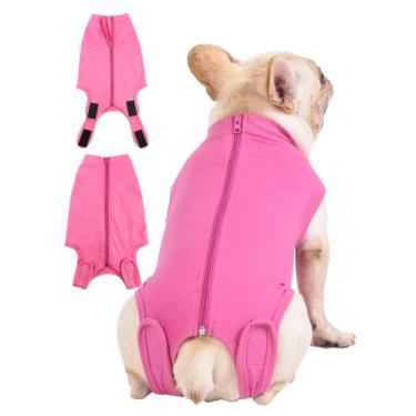 Imagem de Macacão de recuperação pós-cirúrgica para cães Caslfuca com zíper resp