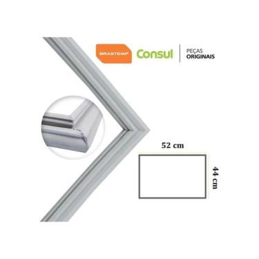 Imagem de Gaxeta Borracha Porta Refrigerador Consul Crm30d Crm34 52x44 - Brastem