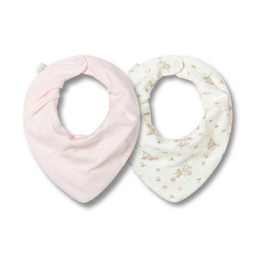 Imagem de Kit Com 2 Babadores Hug Bandana Jardim Da Aurora Rosa, Único, Rosa
