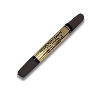Imagem de Marcador Magic Color S.Ouro Ponta Dupla Marrom