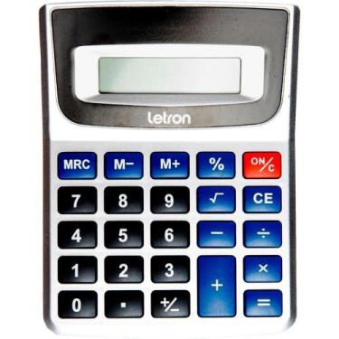 Imagem de Calculadora de Mesa 12 DIG. Prata Duo C/BATERIA - Leonora