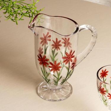 Imagem de Jarra Red Flower 1,3L Vidro - Wolff