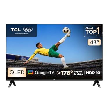 Imagem de TCL, Smart TV, 43 Polegadas, HD QLED, WiFi, Bluetooth, Google TV, 2 HDMI, HDR10, Dolby Audio, 43S5K
