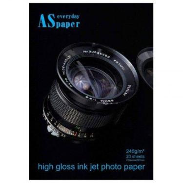 Imagem de Papel fotográfico glossy paper A4 240g com 20 folhas 8363 - Usa Folien