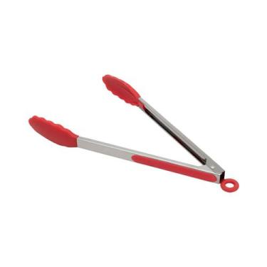 Imagem de Pegador de Salada Inox com Silicone Vermelho Mimo Style