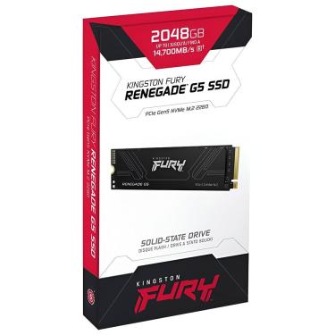 Imagem de SSD Kingston Fury Renegade M.2 Nvme 2TB G5 com Alta Velocidade para Desempenho Profissional - SFYR2S-2T0
