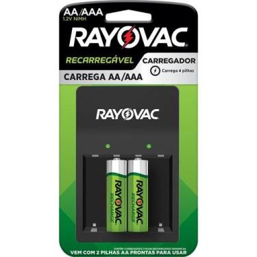 Imagem de Carregador De Pilhas AA/AAA USB Com 2 Pilhas Inclusas Rayovac