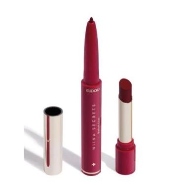 Imagem de Batom Vermelho Duo Perfect Match Niina Secrets 1,65g Batom Vermelho Du