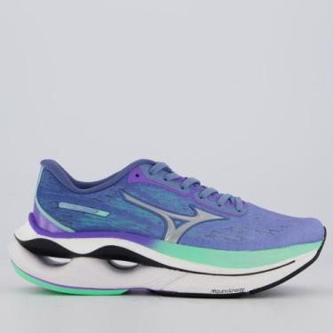 Imagem de Tênis Mizuno Wave Creation 26 Feminino Azul e Verde, 37