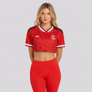 Imagem de Camisa Cropped Adidas Flamengo III 2026 Feminina, PP
