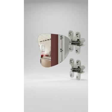 Imagem de Kit 4 Dobradiças Invisíveis Ocultas 45x12mm 20kg - Congratulations Sto