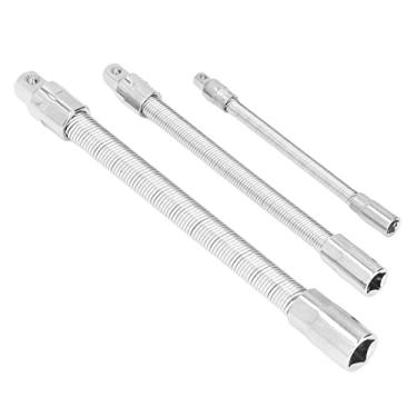 Imagem de Barra de extensão flexível, multiuso rotativo auxiliar de aço inoxidável 3 tamanhos Chave de fenda flexível de liga de alumínio Eixo macio para eletrodomésticos