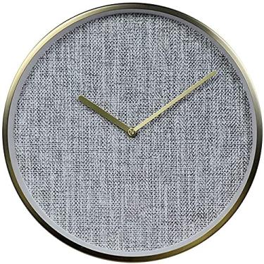 Imagem de Relógio de parede Moda Criativa Personalidade Moda Moderna Fina Relógio Simples Quarto Sala de Estar Mudo Preciso, Cinza A, 30.5cm (Color : Blue B, Size : 30.5Cm)