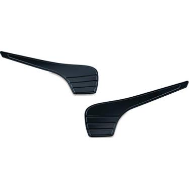 Imagem de Kuryakyn Acessório de realce de motocicleta 6972: realces de carenagem de linha tripla para motocicletas Harley-Davidson Touring & Trike 2014-19, preto brilhante, 1 par