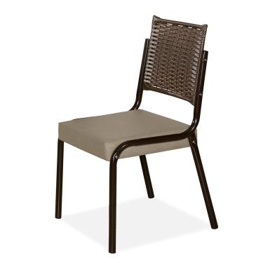 Imagem de Cadeira de Jantar Aço Nobre Kansas com Revestimento Sintético