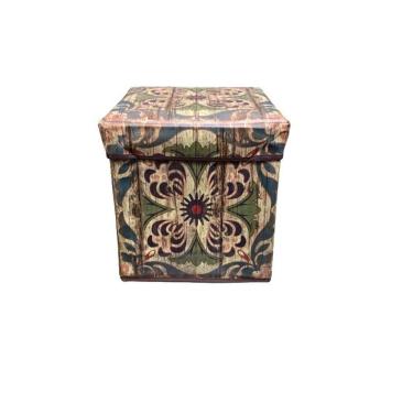 Imagem de Puff baú estampa de Arabescos P