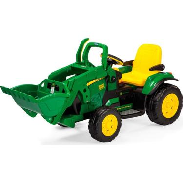 Imagem de Mini Trator Elétrico Infantil Peg-Pérego John Deere Ground Loader - EL 12V - Verde