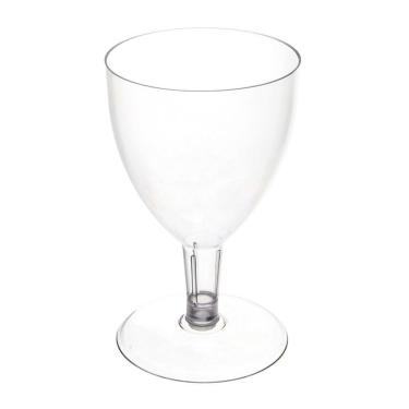 Imagem de Taça de Acrílico para Vinho Cristal de 170ml com 5 Unidades Plastilânia
