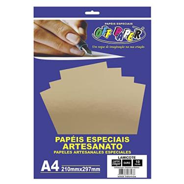 Imagem de Papel Laminado Lamicote A4 250G Ouro Pct Com 10-101967