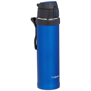 Imagem de Zojirushi SM-QHE60AK, Caneca de aço inoxidável Flip-and-Go, 590 ml, azul cobalto