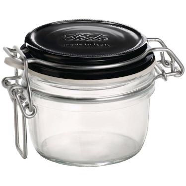 Imagem de BORMIOLI ROCCO FIDO POTE HERMÉTICO 7x8x8cm 125ml VIDRO TRANSP TAMPA PRETA