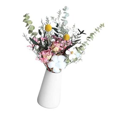 Imagem de KESOTO Buquê de flores secas de eucalitto para vaso boho decoração de festa para casa arranjo de flores, Rosa