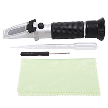 Imagem de Refratômetro, testador de sal de alimentos com precisão de 0,20%, medição de teor de sal, tamanho pequeno portátil para monitoramento do oceano para agricultura para aquário