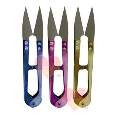 Imagem de Tesouras de Arremate Pic Para Acabamento Bordado Tira Fios Corte de Linha Tecidos e Papel (3)