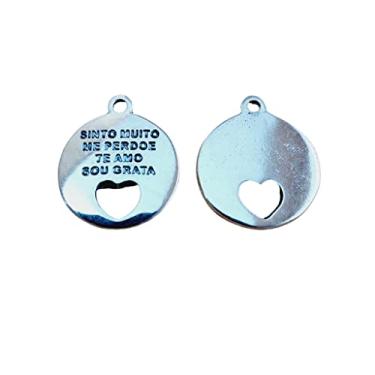 Imagem de Medalha Pingente Ho'Oponopono 2,5 cm 12 unidades