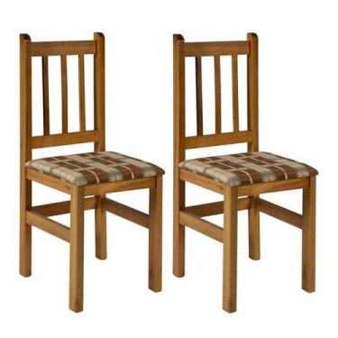 Imagem de Conjunto Com 2 Cadeiras Di Marzio Marrom - Zamarchi
