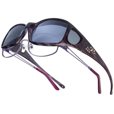 Imagem de Aria JP Fitovers – Coração roxo com Swarovski – Lente cinza (AA006S)