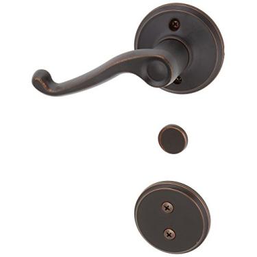 Imagem de Schlage F94FLA716LH Alavanca de Bronze Envelhecido F94FLA716LH Pacote Interior Manequim canhoto da Série F