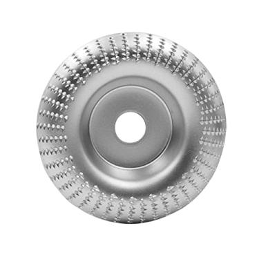 Imagem de Tingpai Disco de escultu em madei de 4 polegadas pa rebarbado com disco de modelagem de madei arbor de 5/8 polegadas rebolo angular fer menta rotativa modelador de corte de madei