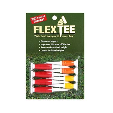Imagem de Camisetas de golfe flexíveis TourGear/Hireko FlexTee (pacote com 8), vermelho florescente/laranja/amarelo (a embalagem do produto pode variar)